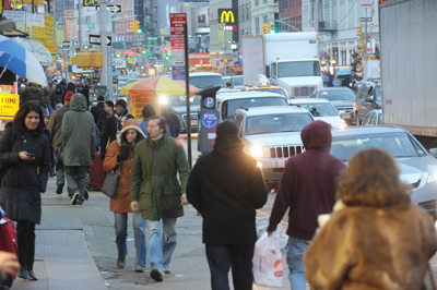 Vehicular and pedestrian traffic along Canal Street is rapidly approaching a critical mass, according to a study by the New York Metropolitan Transportation Council.